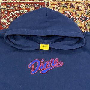 Dime Team Navy Cotton Hoodie